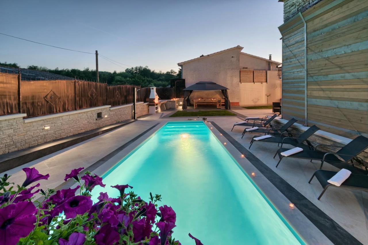 Villa Patrick-Luxury Stone House In The Center Of Istria Pazin Exterior foto